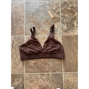 Skims Fits Everybody Triangle Bralette Cocoa Size 2X